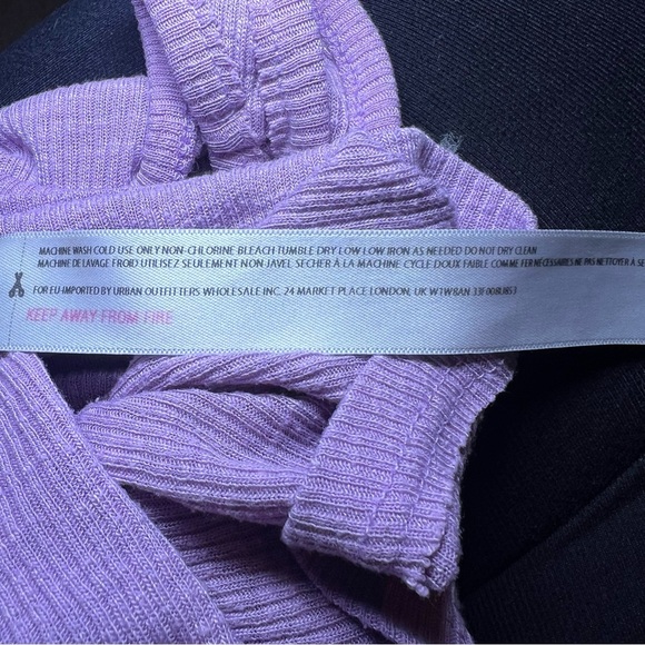 Free People Womens Ribbed Lavender Racerback Tank Top Size M FLAW - Picture 8 of 8